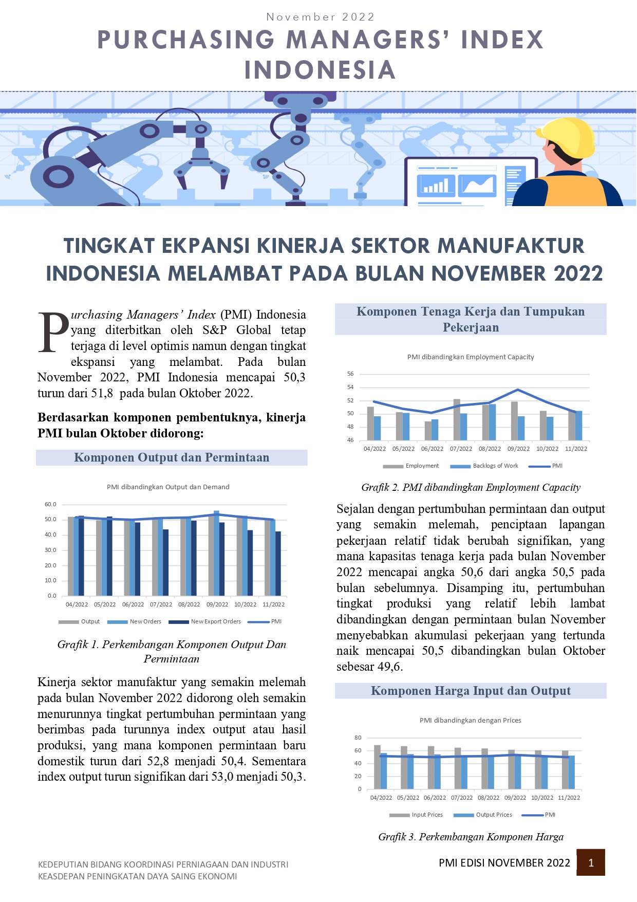 Laporan Perkembangan PMI Desember 2022- Edisi November 2022 ...